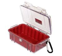 Peli MicroCase 1050 Boite Plastique Clear lid/Red