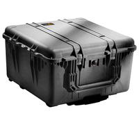 PELI 1640 valise de transport à roulettes, IP67 étanche à l'eau et à la poussière, capacité de 130L, fabriquée aux États-Unis, sans mousse, couleur: noire
