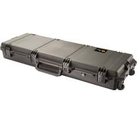 PELI Storm IM3200 valise longue avec roulettes et poignée télescopique pour trépied ou f61L, étanche eau et poussière, capacité de 35L, fabriquée aux États-Unis, avec mousse personnalisable, noire