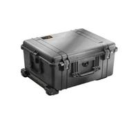 PELI valise 1610 noire + mousse à roulettes