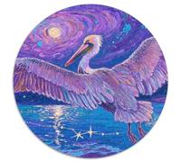 Pélican 1000 Pièces Faune Sauvage Puzzle Circulaire Jeu D'Intelligence Jeu Cadeau Unique Adultes Enfants 1000pcs (67.5x67.5cm)