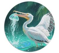Pélican 1000 Pièces Faune Sauvage Puzzle Circulaire Matériaux Recyclés De l'art De La DécoRation Moderne Adultes Et Enfants Dès 14 Ans 1000pcs (67.5x67.5cm)