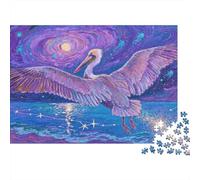 Pélican 1000 Pièces Puzzles pour Adultes,Ciel étoilé de Nuit Un Jeu De Dexérité Très Difficile Puzzle Jeu D'intelligence l'art De La Décoration Moderne 1000pcs (75x50cm)
