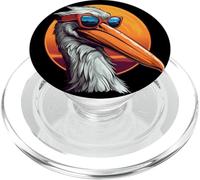 Pélican Amusant avec Lunettes de Soleil pour Les Amateurs d'oiseaux Marins PopSockets PopGrip pour MagSafe