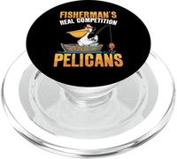 Pelican Fisherman's Real Competition Funny Pelicans PopSockets PopGrip pour MagSafe
