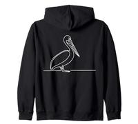 Pélican Linéaire Observateur d'oiseaux Sweat à Capuche