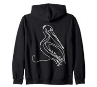 Pélican Linéaire Ornithologue Sweat à Capuche