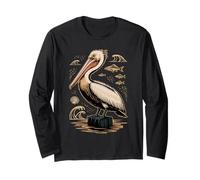 Pelican Linocut Block Print Sea Bird Art Manche Longue