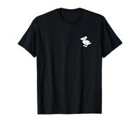 Pelican Oiseau Minimaliste Noir et Blanc T-Shirt