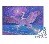 Pélican Puzzles Puzzle 1000 Pièces Adultes Et Enfants Dès 14 Ans 1000 Pièces Puzzle en Bois Défi Jouets Lacs Moderne Jeu Cadeau Unique 1000pcs (75x50cm)