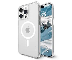Pelican Ranger Series Coque pour iPhone 15 Pro Max 6.7" [Compatible avec MagSafe] Étui magnétique pour téléphone avec Tech Anti-Rayures [Protection Contre Les Chutes de 12ft MIL-Grade] - Transparente