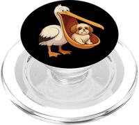 Pélican Shih Tzu drôle, Amoureux des Animaux, Maman, Papa et Enfants PopSockets PopGrip pour MagSafe