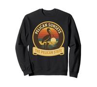 Pelican Sunsets Chemise The Pelican State Bird Sunset Art Sweatshirt