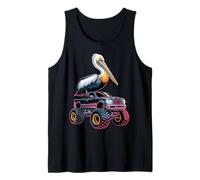 Pélican sur Un Monster Truck Débardeur