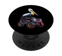 Pélican sur Un Monster Truck PopSockets PopGrip Adhésif