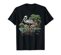 Pélican sur Une île de Mangrove : Design pour Les Amateurs de pélicans T-Shirt