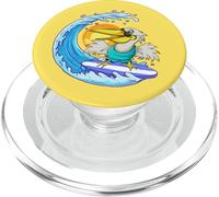 Pelican Surf Beach Waves Sunset Vacation Cruise Animal PopSockets PopGrip pour MagSafe