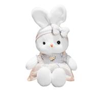 Pelice de la vraie vie Rabbit-Pluscia lapin super doux dans une jupe de 16 pouces, adorable oreiller pour animaux de compagnie tombant | Cadeau mignon pour Pâques, Baby Shower, Birthday, Noël | Pour