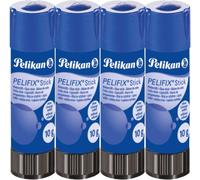 Pelifix,Colle Bâton 10g,Colle Transparente,Sans Solvant,Lavable,Sans Danger Pour Les Enfants,Pour L'école,Les Travaux Manuels,Le Papier Carton Et Les Photographies,Lot De 4 Pièces