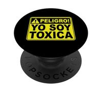 Peligro Yo Soy Toxica Bonita Latina Mujer Cute Chula Amor PopSockets PopGrip Adhésif