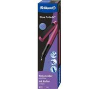Pelikan 300010126 Pelikan Pina Colada Holo Roller à encre rose métallique 0,7 mm, Couleur de l'encre : bleu, 1 pc.