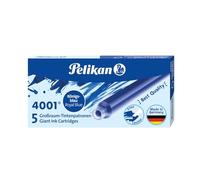 Pelikan 310748 Cartouche d'encre Géante 4001 GTP / , Bleu Royal, 5 Pièces