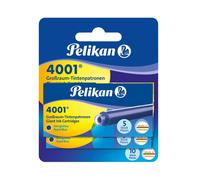Pelikan® 330852 Cartouche d'encre 4001® GTP/5 bleu royal 2 x 5 pièces blister(P)
