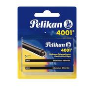 Pelikan 330860, cartouches d'encre 4001, etui avec 5 cartouches GTP, noir brillant