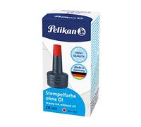 Pelikan 351221 Encre à tampon encreur sans huile 28 ml (Rouge)