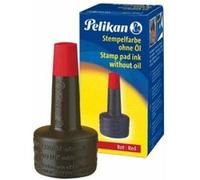 Pelikan 351221 Encre à tampon encreur sans huile 28 ml (Rouge)