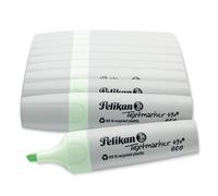 Pelikan 490 Eco Lot de 10 surligneurs à pointe biseautée Vert pastel