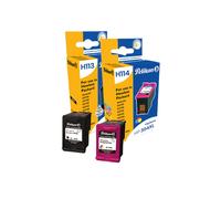 Pelikan 4950930 - Pack de 2 Cartouches d'encre Compatible CMJ (Cyan, Magenta, Jaune) - 300 pages par couleur et noir - HP Deskjet/Envy series