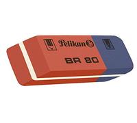 Pelikan 619577 - Gomme à effacer en caoutchouc biseautée-Rouge et Bleu