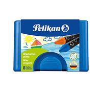 Pelikan 666 Pack de 8 Craies de cire 666 solubles à l'eau + Grattoir