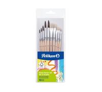 Pelikan 700405 Set de Pinceaux pour Débutant, 10 Pièces