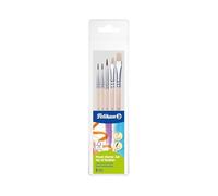 Pelikan 718163 Pinceau Set pour débutant PI5/SB, Ass., 5 pcs en étui