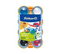 Pelikan - 723122 - Boîte de Peinture pour Enfants "MINI FRIENDS" 755/8 8 couleurs - 1 Pinceau / Palette Inclus