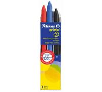 Pelikan 723387 griffix® Mines pour crayon de cire, rond, craie de cire, boîte 3 pièces