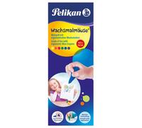 Pelikan Crayons de cire 804073 – en forme de souris, assortis, kit cadeau 6 pièces