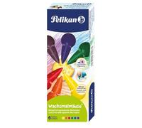 Pelikan Crayons de cire 804073 – en forme de souris, assortis, kit cadeau 6 pièces