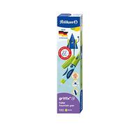 Pelikan 805681 Griffix Stylo Plume Avec Capuchon Rotatif Bleu Pour Gauchers, Vert