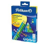 Pelikan Crayon de couleur triangulaire Combino — étui carton 12 G