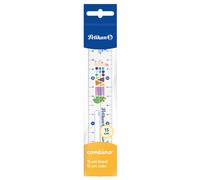 Pelikan 811224 Pelikan Lineal combino, 150 mm, transparent