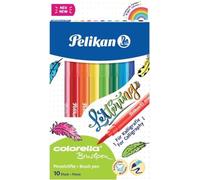 Pelikan 814577, Colorella Super Brush, Lot de 10 stylos dans Une boîte