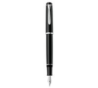 Pelikan 820707 Classic 205 Stylo-plume, noir, plume M (moyenne) à cartouche, de qualité supérieure, dans un étui cadeau