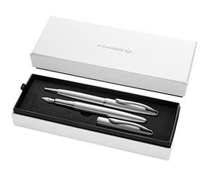 Pelikan 821919 Set stylo-plume et stylo-bille Jazz Noble Elegance K36+P36 Silver