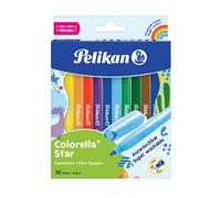 Pelikan 822299 Felt tip pens, Letter Print, Pack of 10