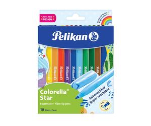 Pelikan 822299 Felt tip pens, Letter Print, Pack of 10