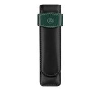 Pelikan 923722 Etui en cuir de vachette pour 2 Stylos Noir/Vert