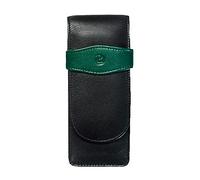 Pelikan 924092 Etui en cuir de vachette pour 3 Stylos Noir/Vert